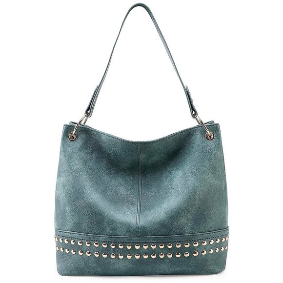 Hobo Bag Purses and Handbags for Women Top Handle HandbagsD-turquoise